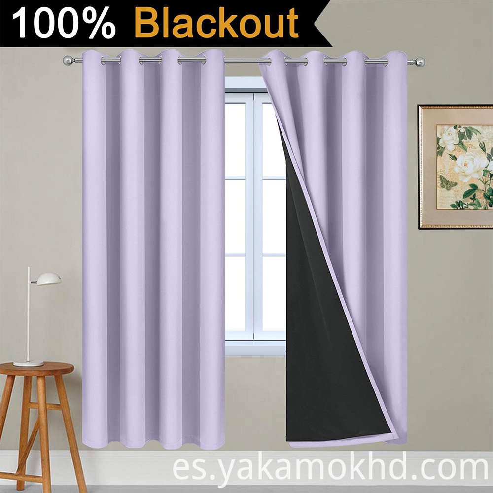 52-72 cortinas opacas lila 52-72 Lilac Blackout Curtains